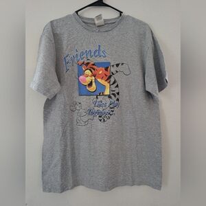 Disney Gray T-Shirt with Tigger & Friends Graphic